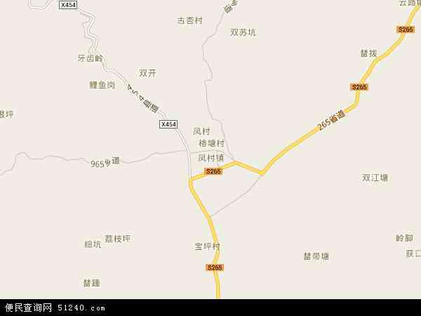 凤村镇地图 - 凤村镇电子地图 - 凤村镇高清地图 - 2024年凤村镇地图