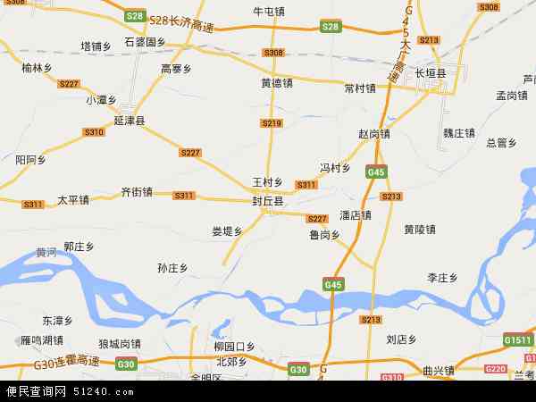 封丘县详细地图图片