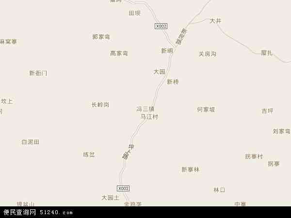 冯三镇地图 - 冯三镇电子地图 - 冯三镇高清地图 - 2024年冯三镇地图