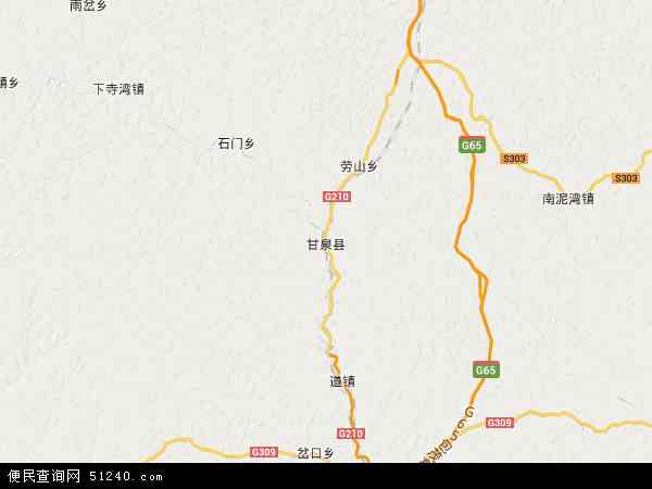 甘泉县地图 - 甘泉县电子地图 - 甘泉县高清地图 - 2024年甘泉县地图