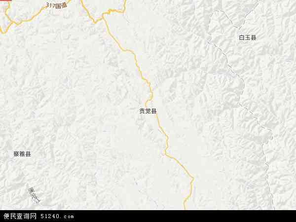 贡觉县地图 - 贡觉县电子地图 - 贡觉县高清地图 - 2024年贡觉县地图