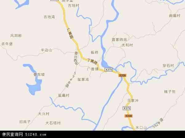 广普镇地图 - 广普镇电子地图 - 广普镇高清地图 - 2024年广普镇地图