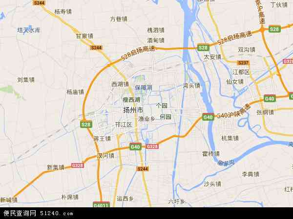 扬州广陵区街道地图图片