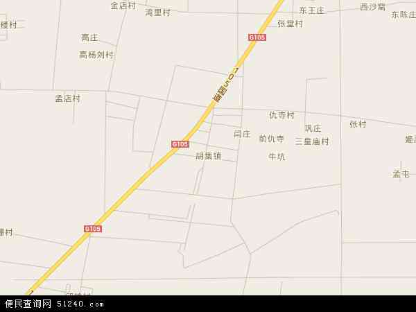 胡集镇地图 - 胡集镇电子地图 - 胡集镇高清地图 - 2024年胡集镇地图
