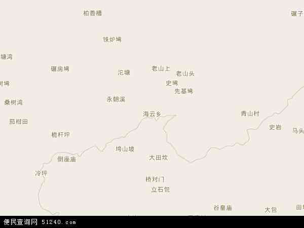 海云乡地图 - 海云乡电子地图 - 海云乡高清地图 - 2024年海云乡地图