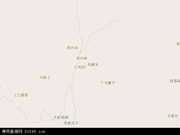 哈岘乡地图 - 哈岘乡电子地图 - 哈岘乡高清地图 - 2024年哈岘乡地图