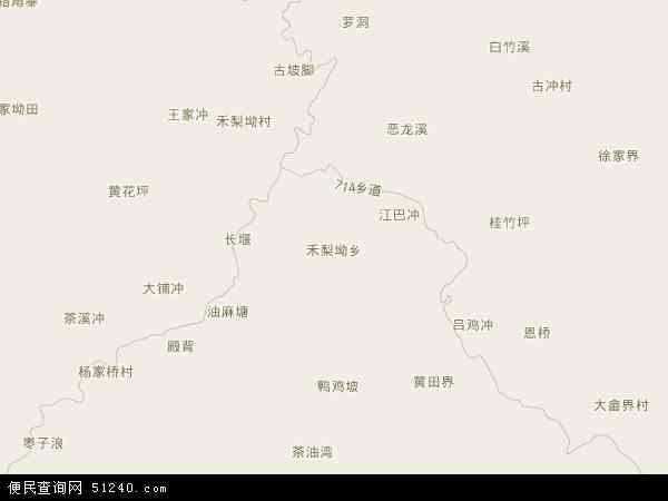 禾梨坳乡地图 - 禾梨坳乡电子地图 - 禾梨坳乡高清地图 - 2024年禾梨坳乡地图