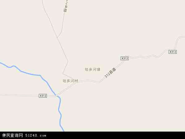 哈多河镇地图 - 哈多河镇电子地图 - 哈多河镇高清地图 - 2024年哈多河镇地图
