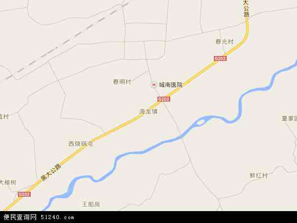 海龙镇地图 - 海龙镇电子地图 - 海龙镇高清地图 - 2024年海龙镇地图