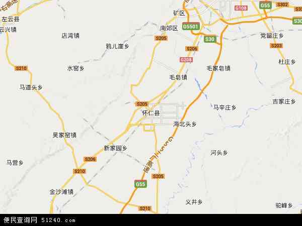 怀仁县地图 - 怀仁县电子地图 - 怀仁县高清地图 - 2024年怀仁县地图