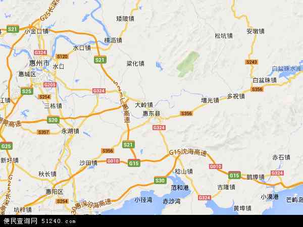 惠东县地图 - 惠东县电子地图 - 惠东县高清地图 - 2024年惠东县地图