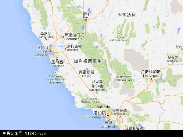 加利福尼亚地图 - 加利福尼亚电子地图 - 加利福尼亚高清地图 - 2024年加利福尼亚地图