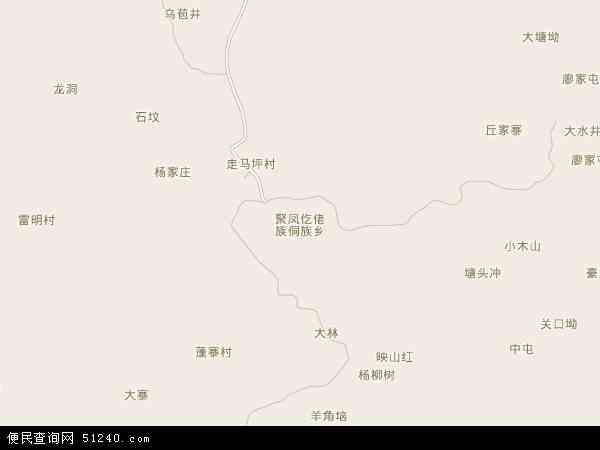 聚凤乡地图 - 聚凤乡电子地图 - 聚凤乡高清地图 - 2024年聚凤乡地图