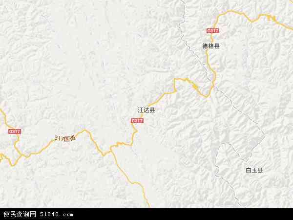 江达县地图 - 江达县电子地图 - 江达县高清地图 - 2024年江达县地图