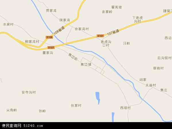 焦岱镇地图 - 焦岱镇电子地图 - 焦岱镇高清地图 - 2024年焦岱镇地图