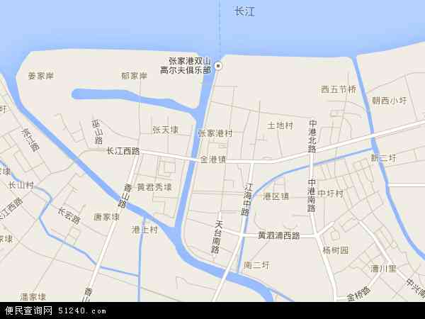 张家港市金港镇地图图片