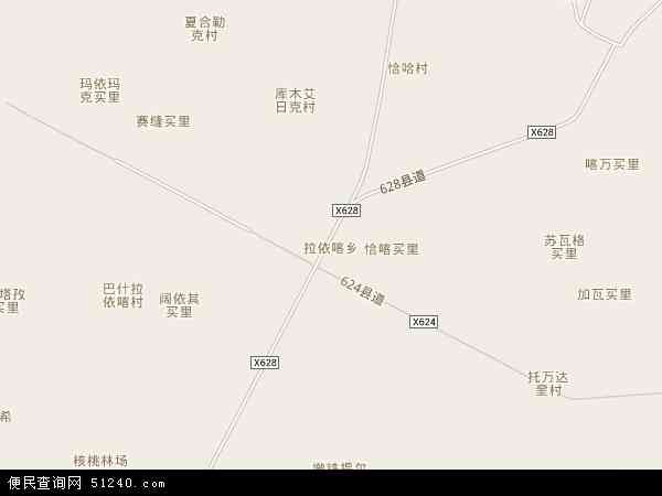 拉依喀乡地图 - 拉依喀乡电子地图 - 拉依喀乡高清地图 - 2024年拉依喀乡地图