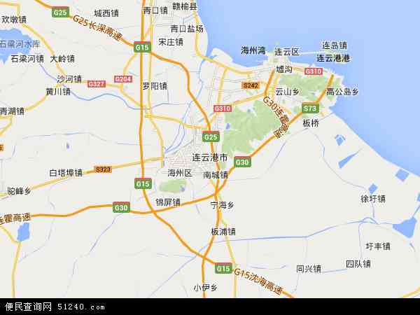 连云港市地图 - 连云港市电子地图 - 连云港市高清地图 - 2024年连云港市地图