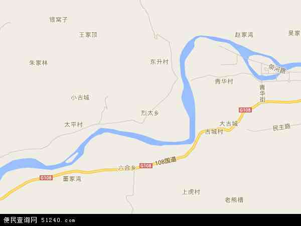 烈太乡地图 - 烈太乡电子地图 - 烈太乡高清地图 - 2024年烈太乡地图