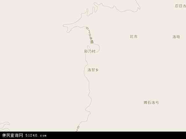 洛甘乡地图 - 洛甘乡电子地图 - 洛甘乡高清地图 - 2024年洛甘乡地图