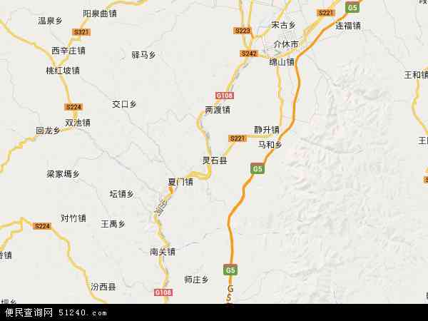 灵石县地图 - 灵石县电子地图 - 灵石县高清地图 - 2024年灵石县地图
