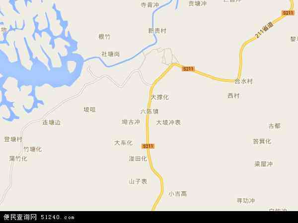 六陈镇地图 - 六陈镇电子地图 - 六陈镇高清地图 - 2024年六陈镇地图