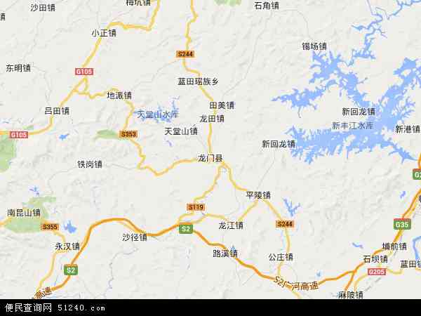 龙门县地图 - 龙门县电子地图 - 龙门县高清地图 - 2024年龙门县地图
