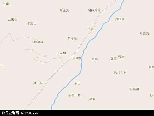 鸣鹿乡地图 - 鸣鹿乡电子地图 - 鸣鹿乡高清地图 - 2024年鸣鹿乡地图