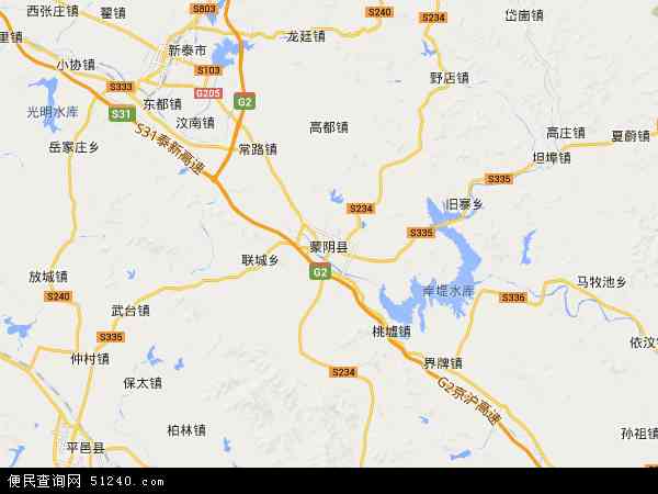 蒙阴县蒙阴镇地图图片