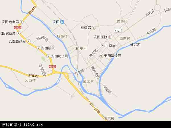 安图县卫星地图图片