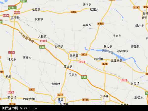 民权县城地图最新图片