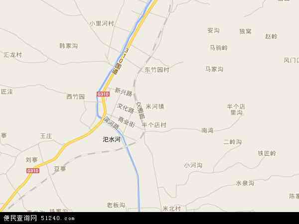 米河镇地图图片