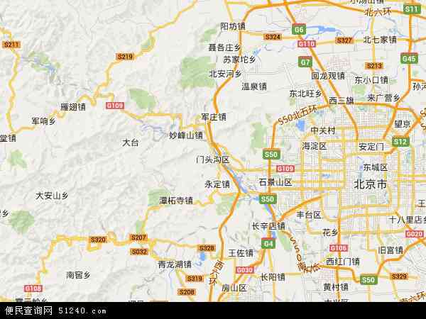北京门头沟详细地图图片
