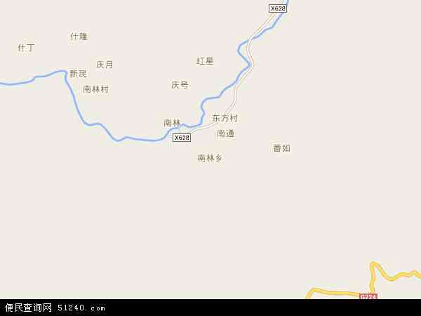 南林乡地图 - 南林乡电子地图 - 南林乡高清地图 - 2024年南林乡地图