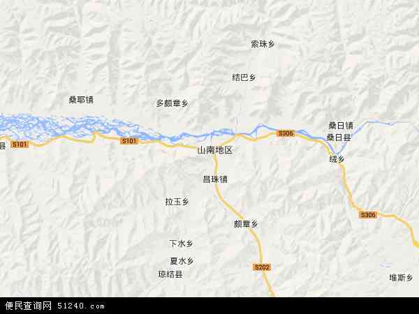 乃东县地图 - 乃东县电子地图 - 乃东县高清地图 - 2024年乃东县地图