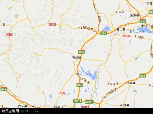 南召县城地图高清全图图片