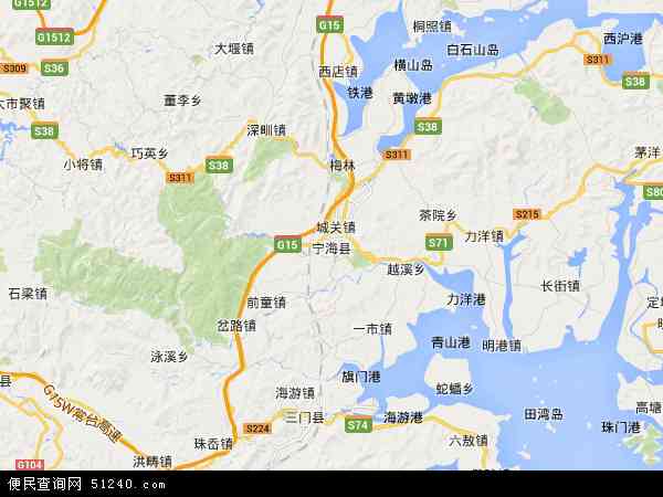 宁海县地图 - 宁海县电子地图 - 宁海县高清地图 - 2024年宁海县地图