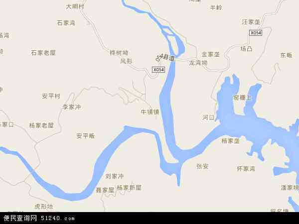 牛镇镇地图 牛镇镇电子地图 牛镇镇高清地图 2021年牛镇镇地图