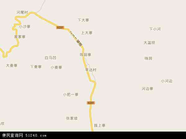 平达乡地图 - 平达乡电子地图 - 平达乡高清地图 - 2024年平达乡地图