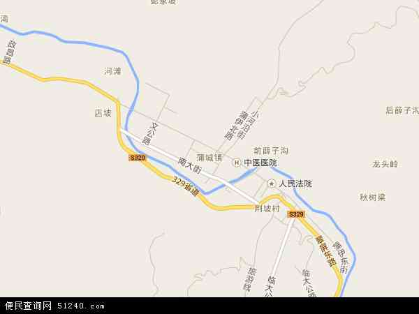 山西省临汾市蒲县地图图片
