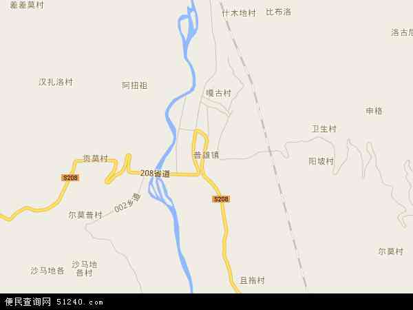 普雄镇地图图片
