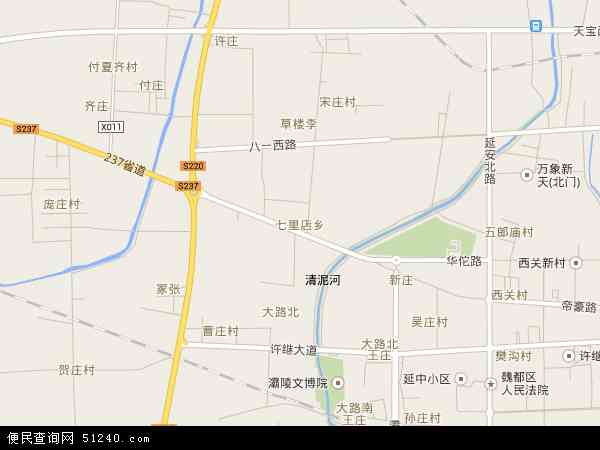 七里店地图 - 七里店电子地图 - 七里店高清地图 - 2024年七里店地图