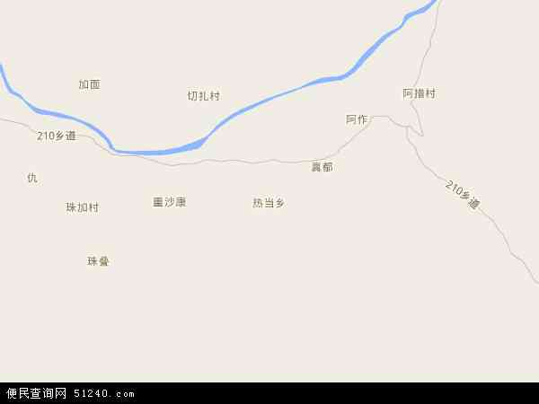 热当乡地图 - 热当乡电子地图 - 热当乡高清地图 - 2026年热当乡地图