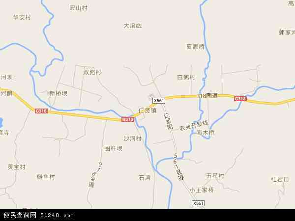 仁贤镇地图 - 仁贤镇电子地图 - 仁贤镇高清地图 - 2024年仁贤镇地图