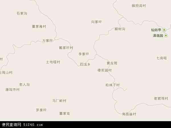 四龙乡地图 - 四龙乡电子地图 - 四龙乡高清地图 - 2024年四龙乡地图