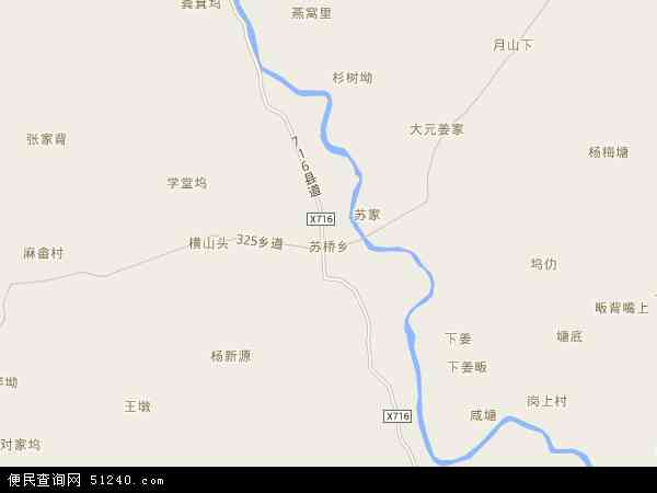 苏桥乡地图 - 苏桥乡电子地图 - 苏桥乡高清地图 - 2024年苏桥乡地图