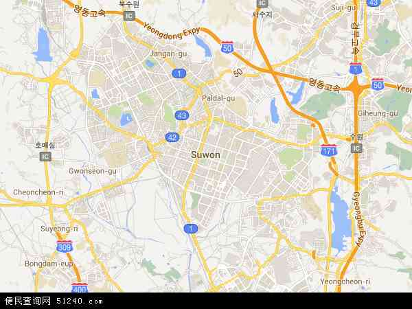 水原市地图 - 水原市电子地图 - 水原市高清地图 - 2024年水原市地图
