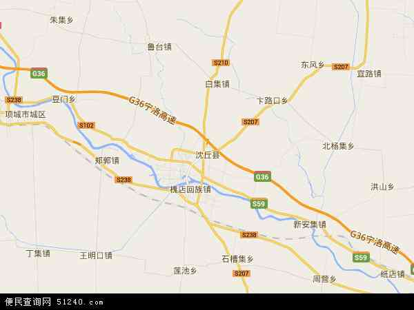 沈丘县地图 