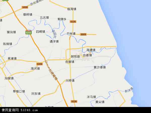 射阳县地图 - 射阳县电子地图 - 射阳县高清地图 - 2024年射阳县地图