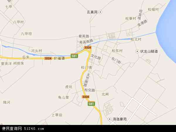 松门镇地图 - 松门镇电子地图 - 松门镇高清地图 - 2024年松门镇地图
